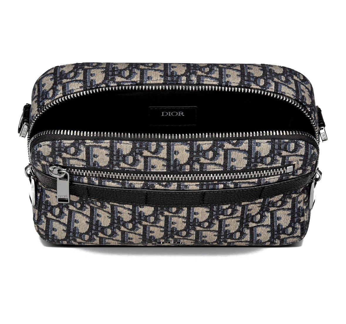 Dior Safari Bag With Strap Black Dior Oblique Jacquard Men