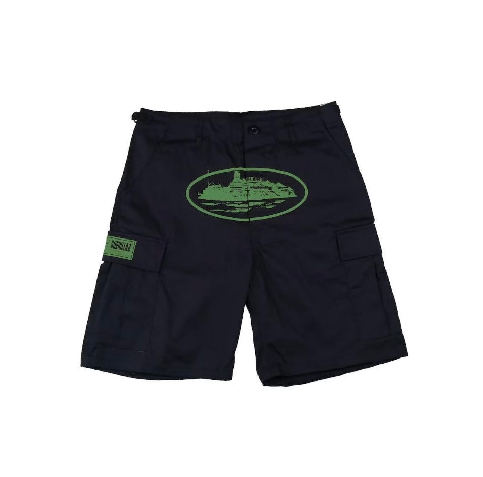 Corteiz cargo short ( black & green)