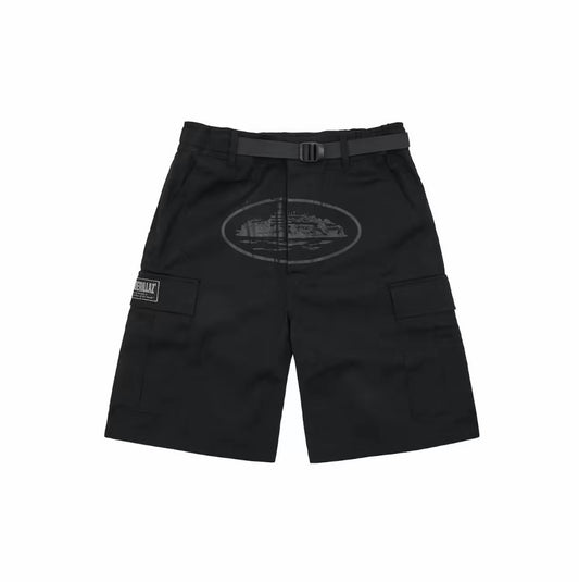 Corteiz cargo short ( black )