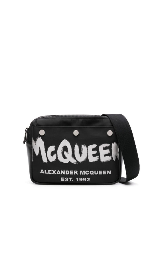 Alexander McQueen
logo-print messenger bag