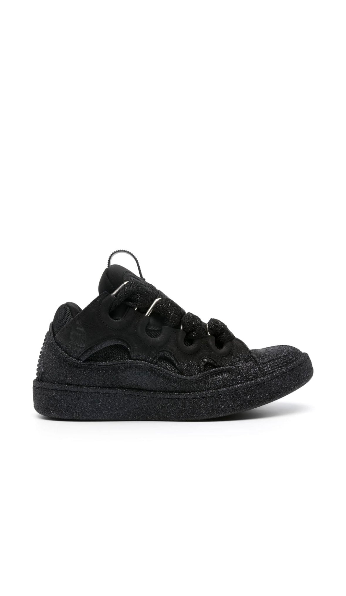 Lanvin
Curb glitter-detailing leather sneakers