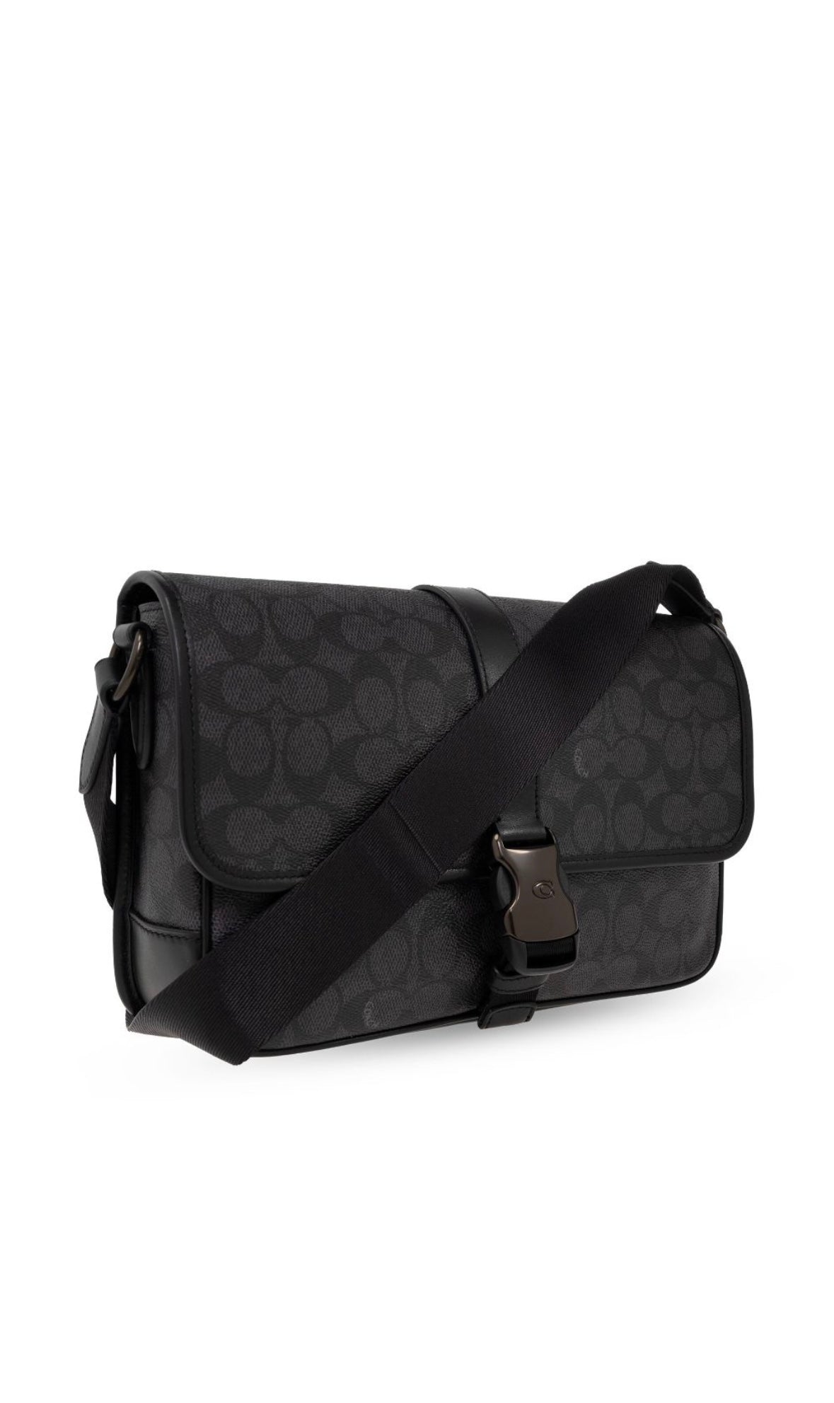 Coach
logo-printed flap shoulder bag