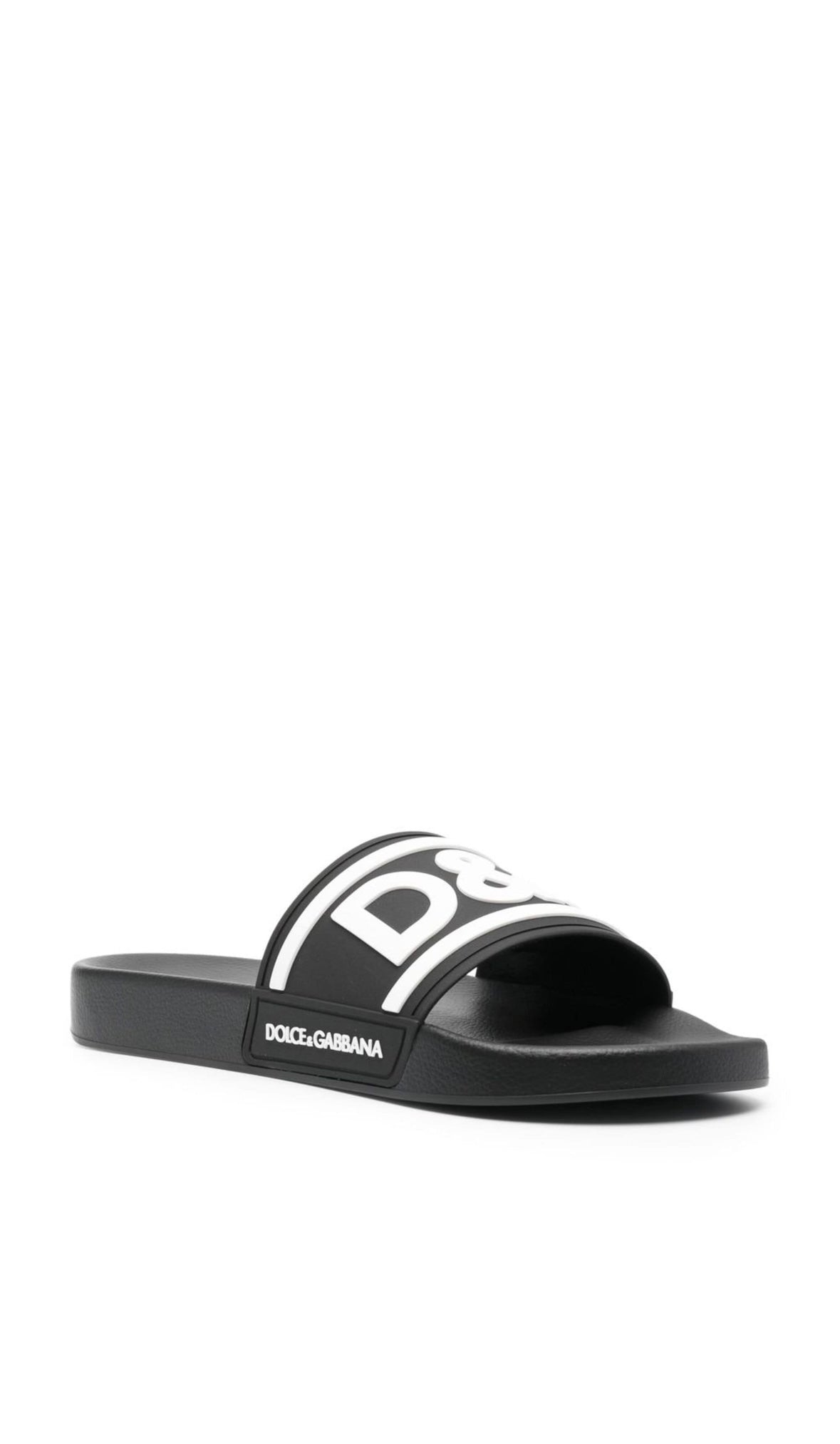 Dolce & Gabbana logo-print beach sliders