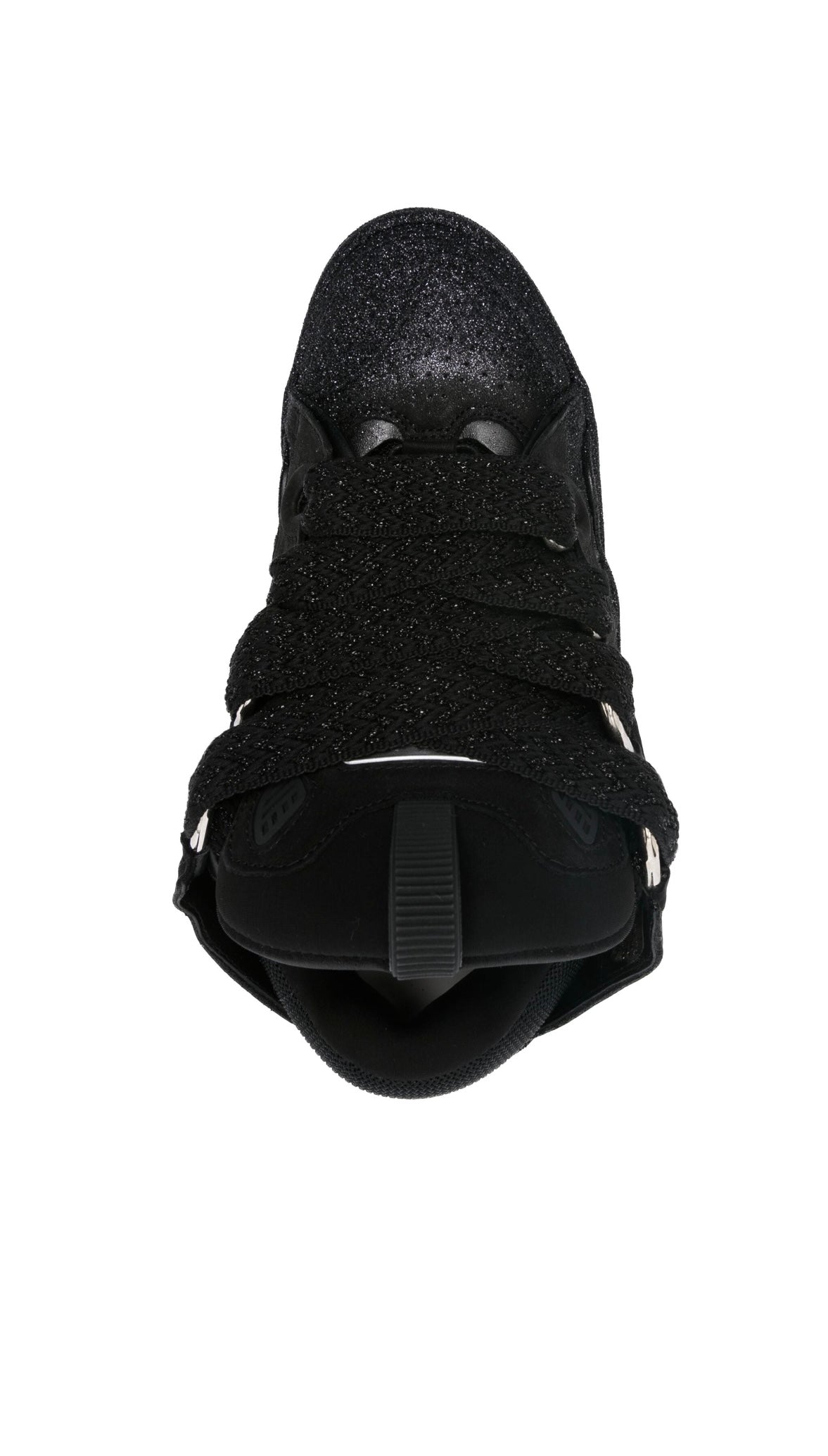 Lanvin
Curb glitter-detailing leather sneakers