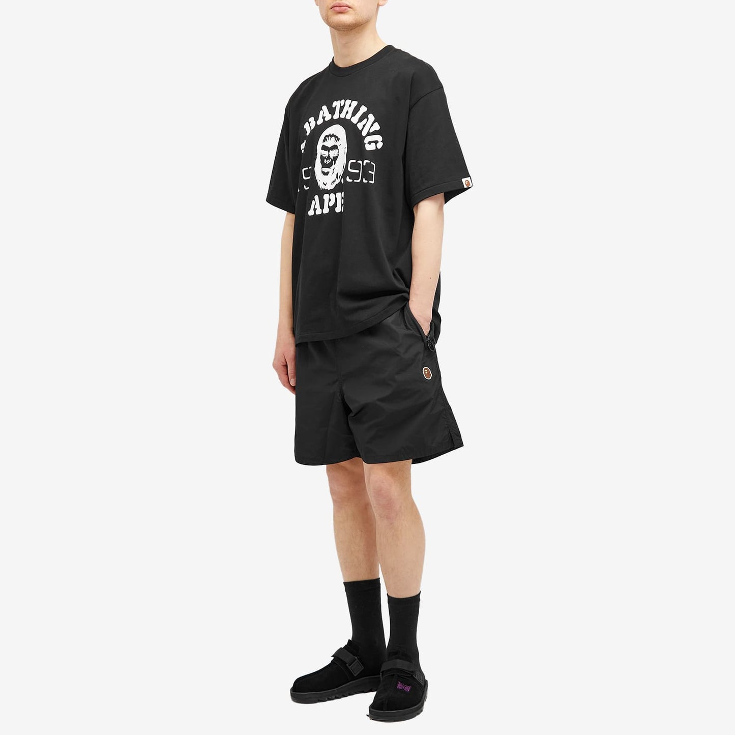 A Bathing Ape Ape Head
Nylon Beach Short
Black