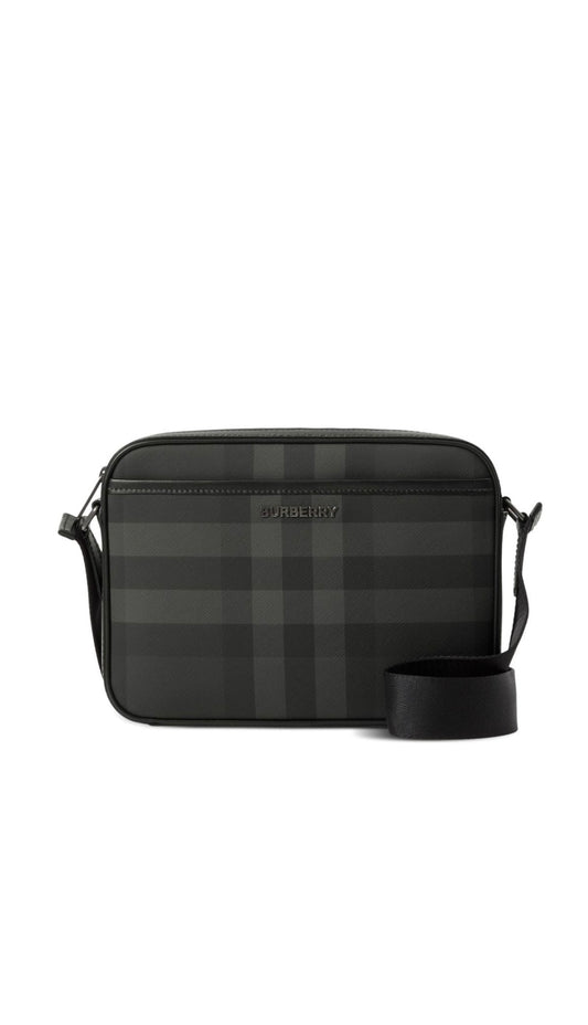 Burberry
logo-lettering check-pattern messenger bag