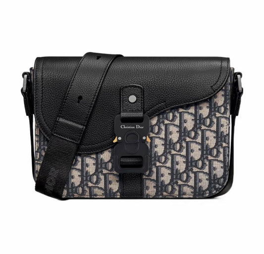 DIOR Saddle Bag Black Grained