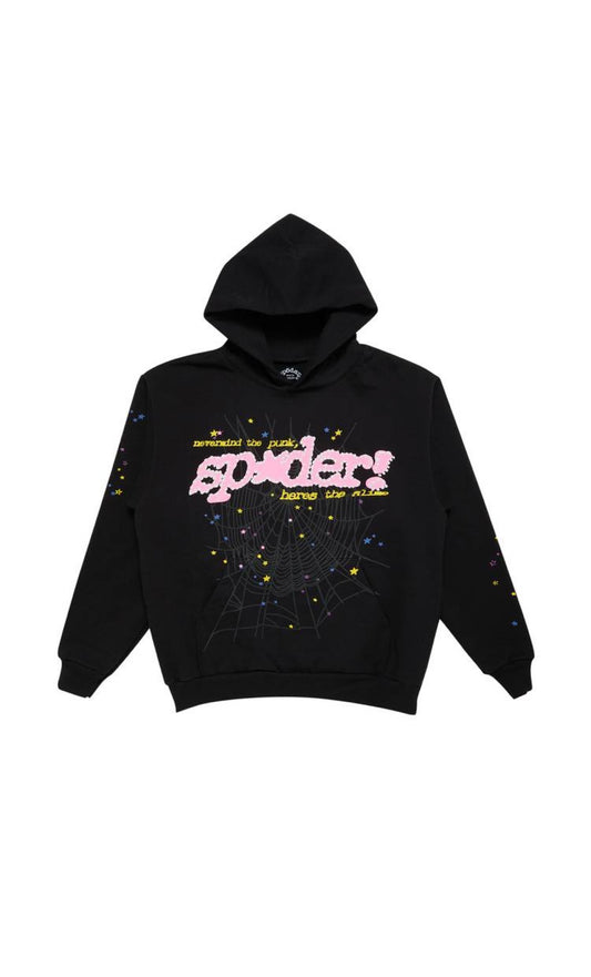 Sp5der Punk V2 Hoodie 'Black'