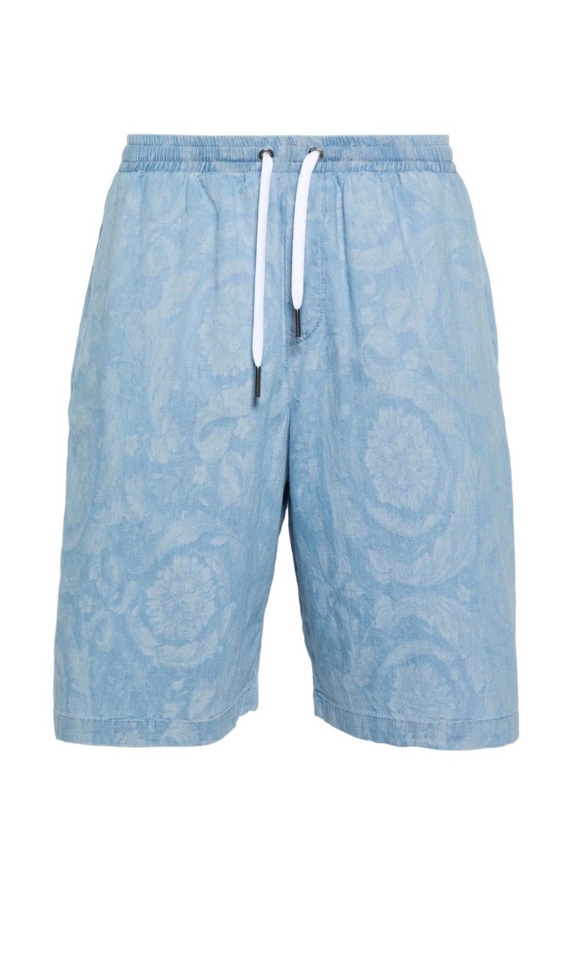 Versace
patterned-jacquard chambray shorts