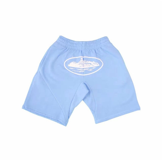 Corteiz short ( blue & white )