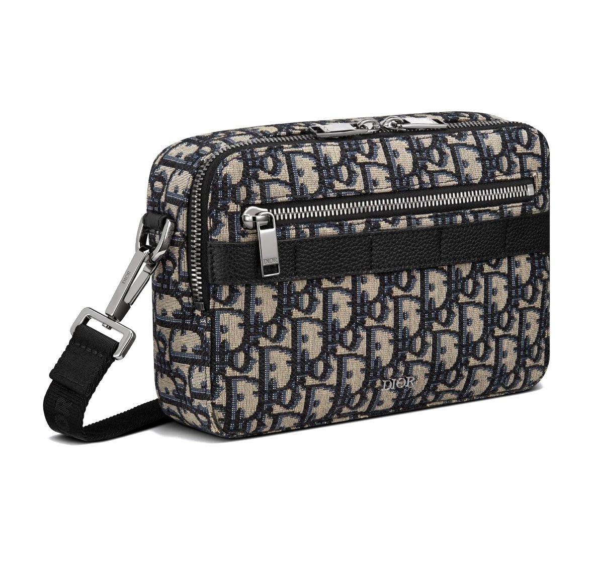 Dior Safari Bag With Strap Black Dior Oblique Jacquard Men