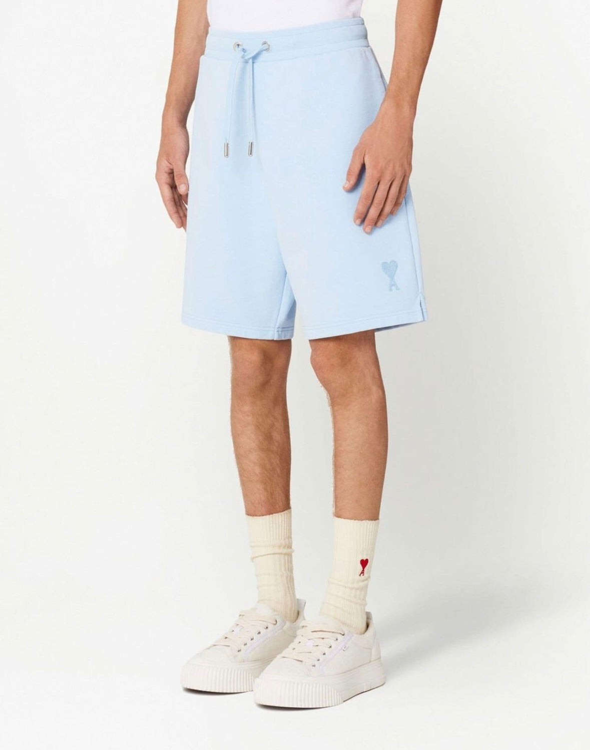 AMI Paris embroidered-logo track shorts