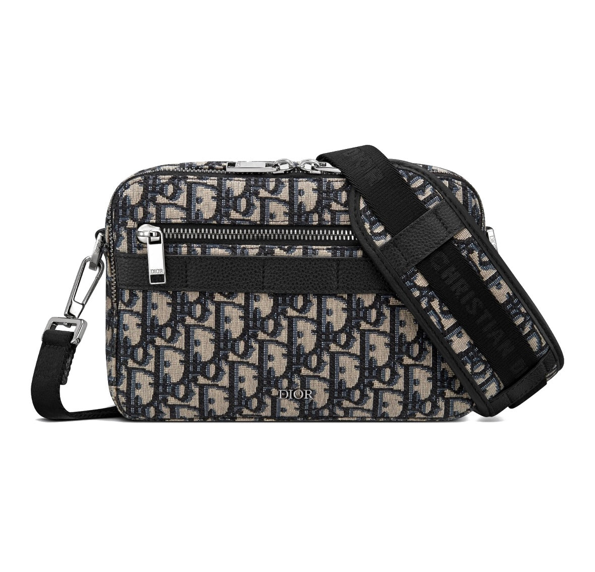 Dior Safari Bag With Strap Black Dior Oblique Jacquard Men